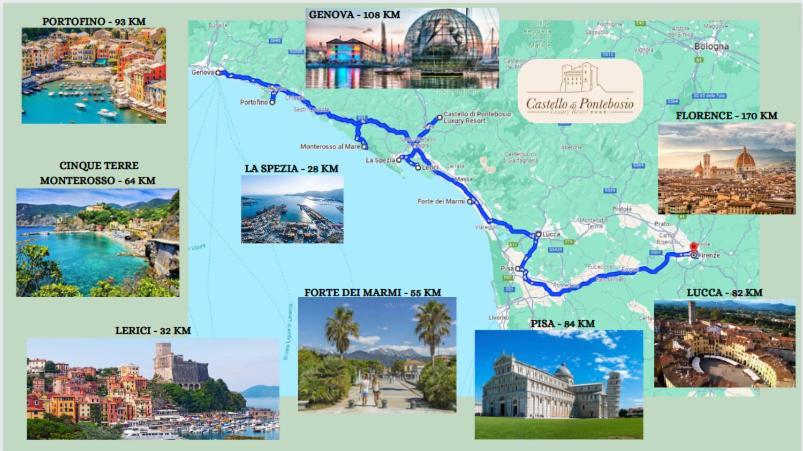 Castello Di Pontebosio Luxury Resort Licciana Nardi ภายนอก รูปภาพ